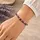 Amethist Armband met Staafjes en 8 mm Kraal – Elastisch 19 cm