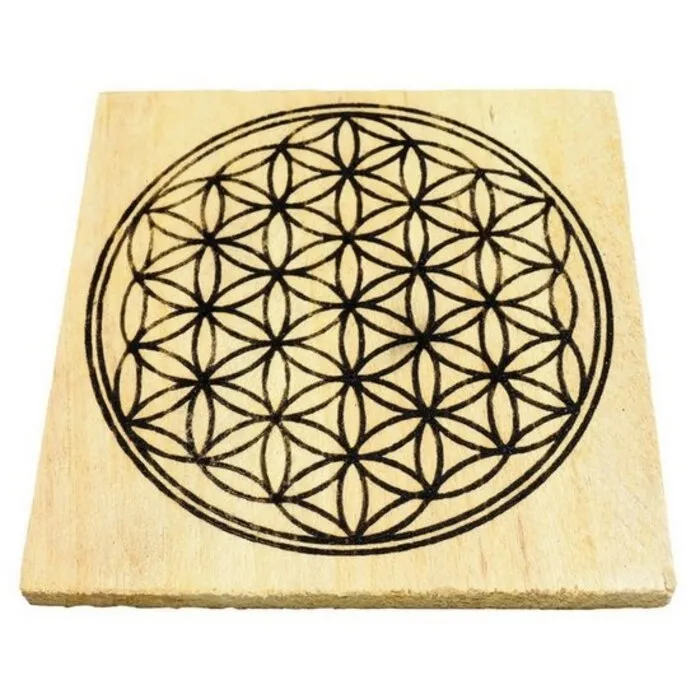 Oplaadplaat Palo Santo Levensbloem 10cm