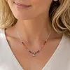 Chakra collier zilver met olifant