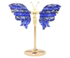 Vlinder Lapis lazuli op sokkel