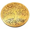 Houten plaat rond Levensboom
