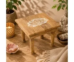 Altaartafeltje Lotus mangohout whitewash