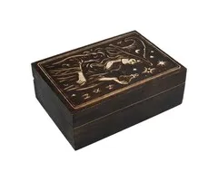 Tarotdoos de Tovenares zwart mangohout