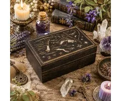 Tarotdoos de Tovenares zwart mangohout