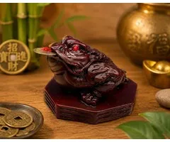 Feng shui kikker rood