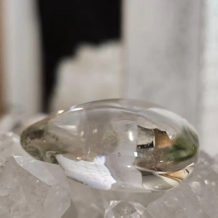 Fantoomkwarts / Lodoliet (Garden Quartz) Druppel – Uniek Exemplaar