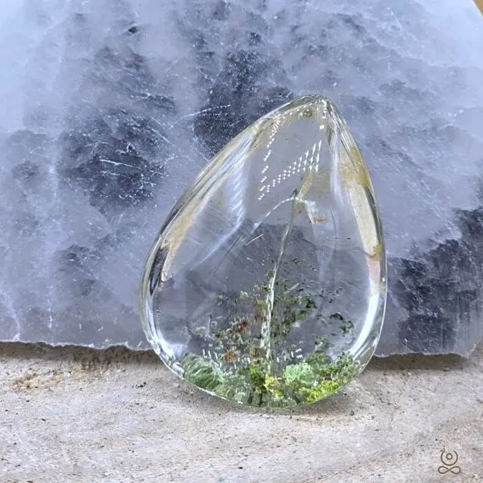 Fantoomkwarts / Lodoliet (Garden Quartz) Druppel – Uniek Exemplaar