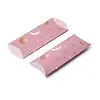 Geschenkverpakking roze maan en sterren 12 x 6 cm