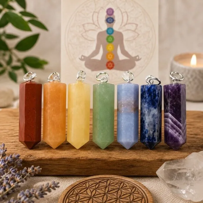 Set van 7 chakra hangers