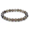 Armband rookkwarts 8 mm