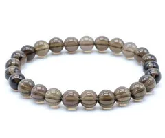 Armband rookkwarts 8 mm