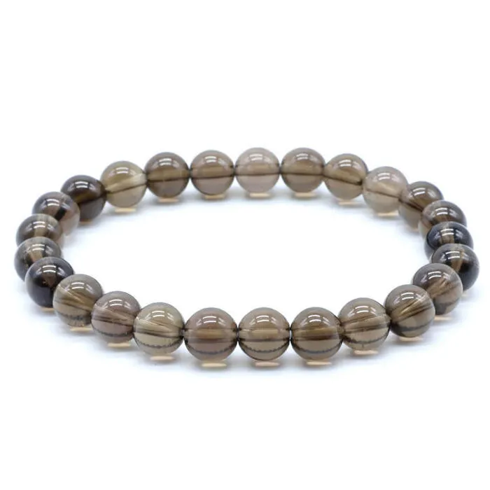 Armband rookkwarts 8 mm