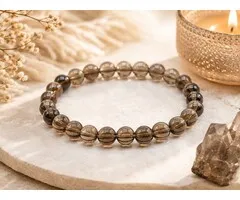 Armband rookkwarts 8 mm