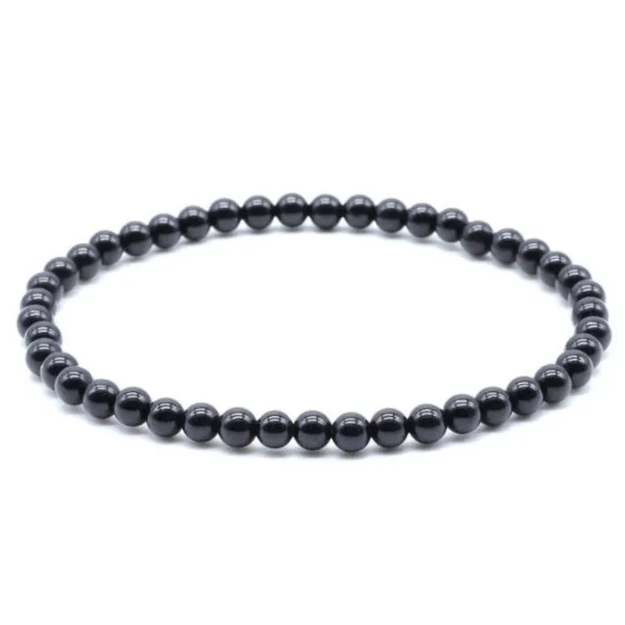 Armband zwarte Toermalijn 4 mm