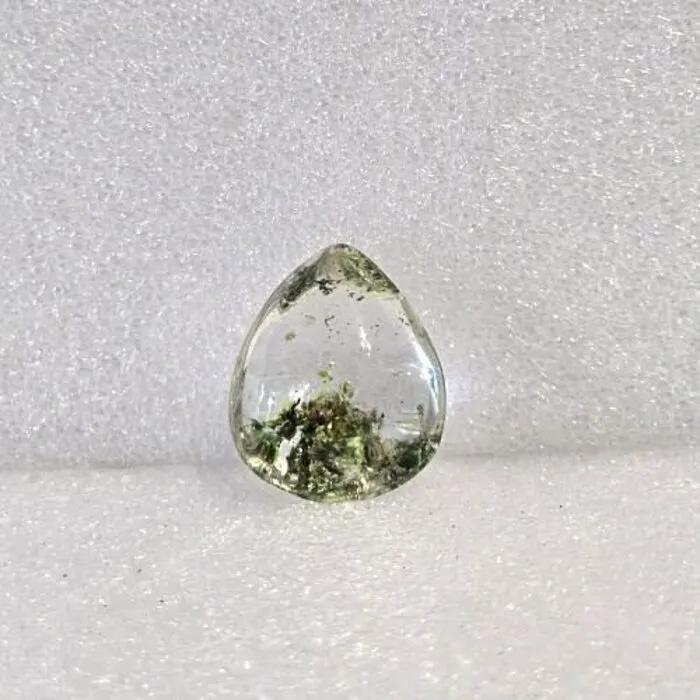 Unieke Lodoliet (Gardenkwarts) Druppel Edelsteen 27 mm - Natuurlijk Fantoomkwarts