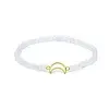 Armband maansteen elastisch met maan bedel
