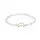 Armband maansteen elastisch met maan bedel