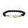 Armband zwarte toermalijn & hematiet met infinity symbool