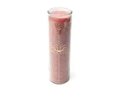 Kaars stearine Lotus oudroze ongeparfumeerd