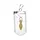 Moeder Aarde bergkristal hanger met zilveren plating met veterhanger