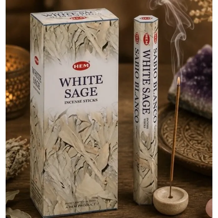 Witte salie wierook van HEM