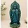 Boeddha Wierookhouder Staand Blauw-Groen 23 cm | Polyresin