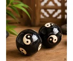 Yin Yang Meridiaankogels 48 mm met opbergdoosje
