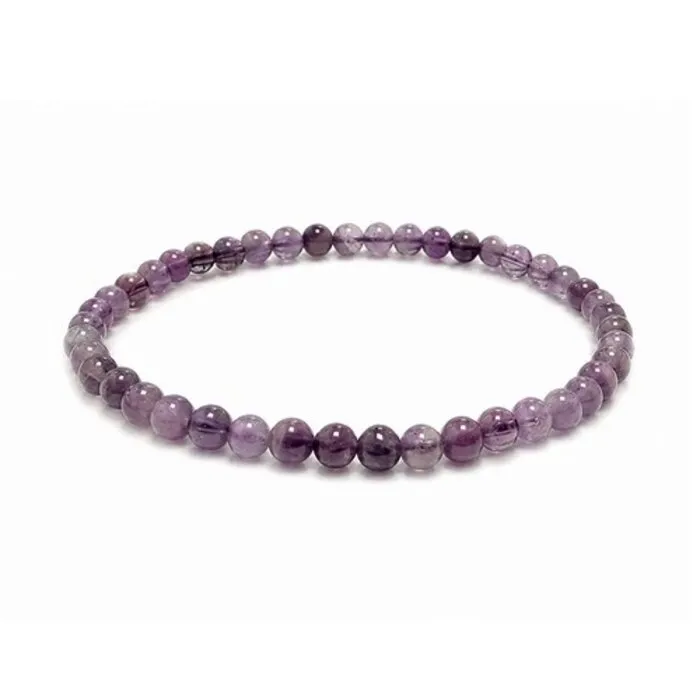 Fijne armband amethist 4 mm