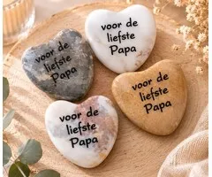 Marmer hartje voor de liefste Papa