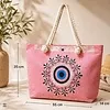 Strandtas boze oog roze