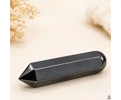 Hematiet massagestaaf met punt – ca. 6 cm