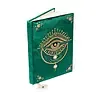 Notitieboek fluweel groen met oog