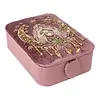 Sieraden / tarotdoos fluweel roze met godin