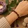 Armband Rudraksha en Amethist met aantrekkoord | 8 mm