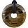 Donut Tijgerijzer 4 cm met veterhanger