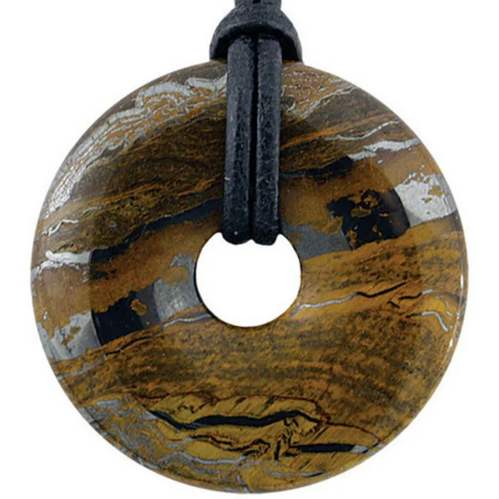 Donut Tijgerijzer 4 cm met veterhanger