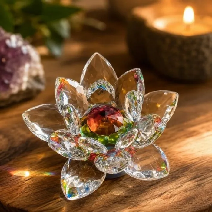 Kristallen Lotusbloem 5 cm | Spirituele Decoratie