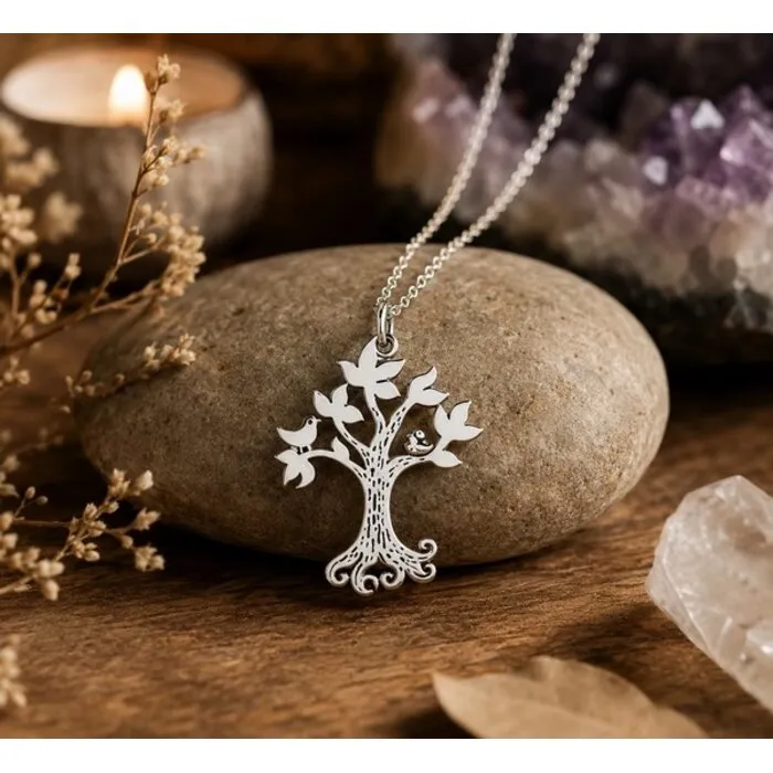 Hanger tree of life met vogeltje