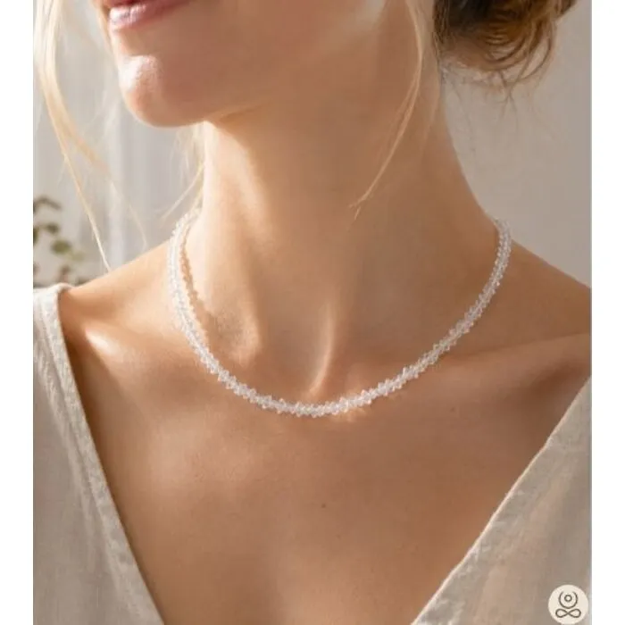 Collier Herkimer diamant