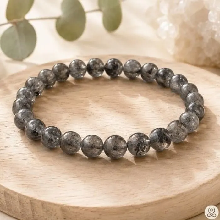 Armband herkimer diamant 6 mm