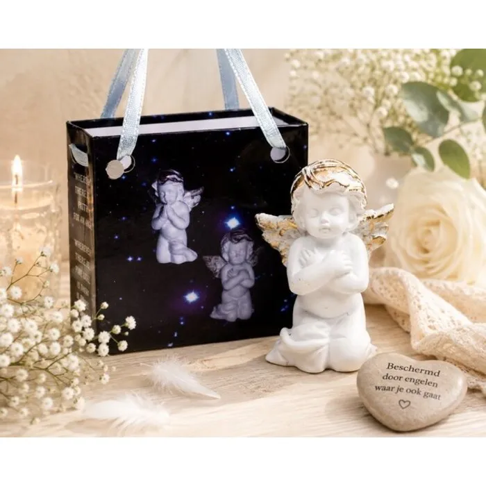 Engel in geschenktasje