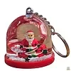 Kerst Sleutelhanger met Sneeuwbol