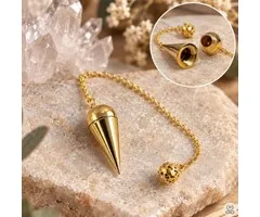 Conische Pendel Goudkleurig – 3 x 1 cm