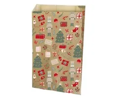 Geschenkzakjes Kerstmotief 10 stuks