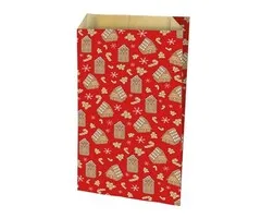 Kerstzakje Peperkoekhuisjes klein - 10 stuks