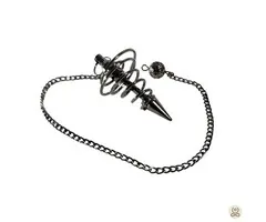 Metalen Spiraalpendel Zilverkleurig – 4,5 cm