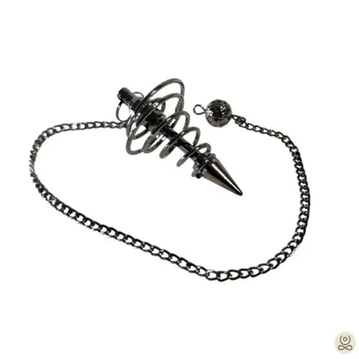 Metalen Spiraalpendel Zilverkleurig – 4,5 cm