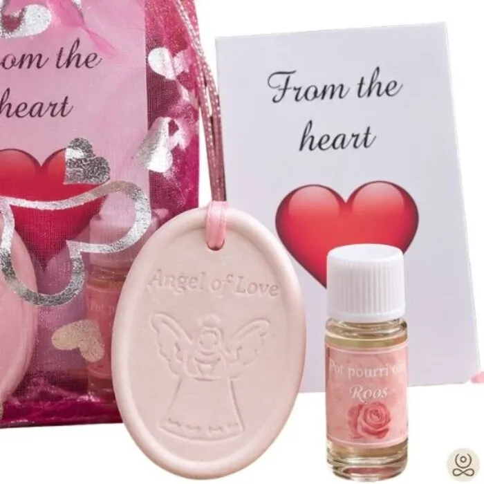 Geursteentje Angel of Love met Rozenolie – From the Heart