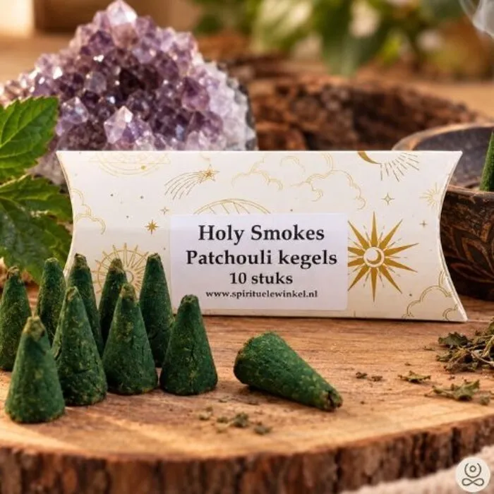 Holy Smokes Patchouli Wierookkegels – 10 stuks