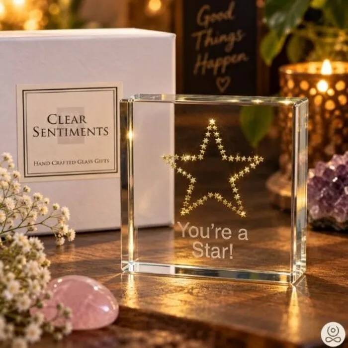 Glazen Cadeau Jij bent een Ster – You're a Star